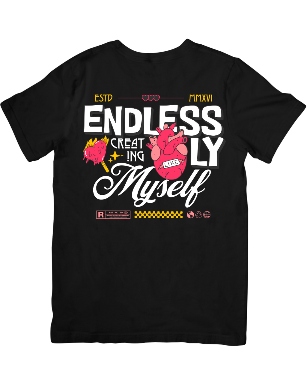 ENDLESSLY CREATING MYSELF – Identity Tee ❤️
